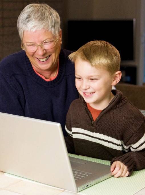Technology tutoring takes place across generations