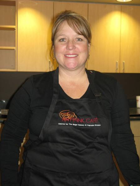 Michelle Martinez of The Bagel Bakery, caterer of the Anythink Cafe