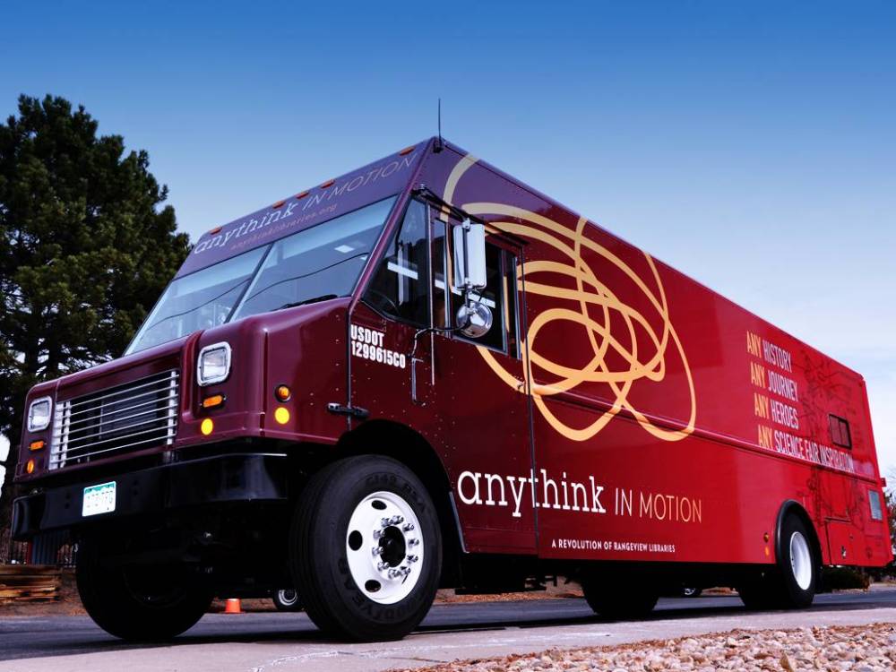 Anythink in Motion, Anythink's bookmobile.