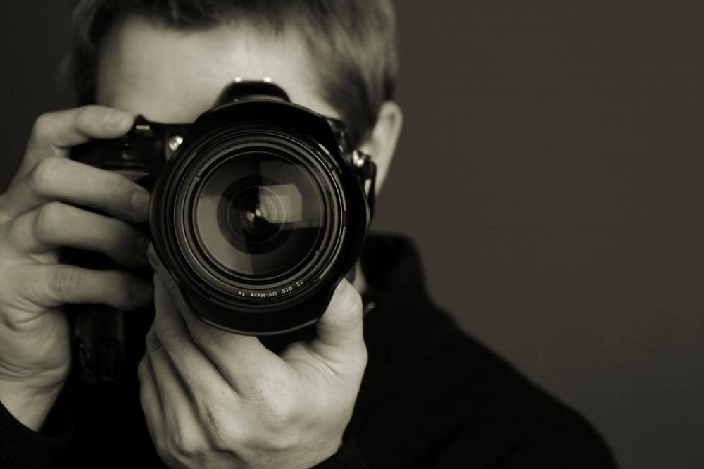 stock photo of a photographer