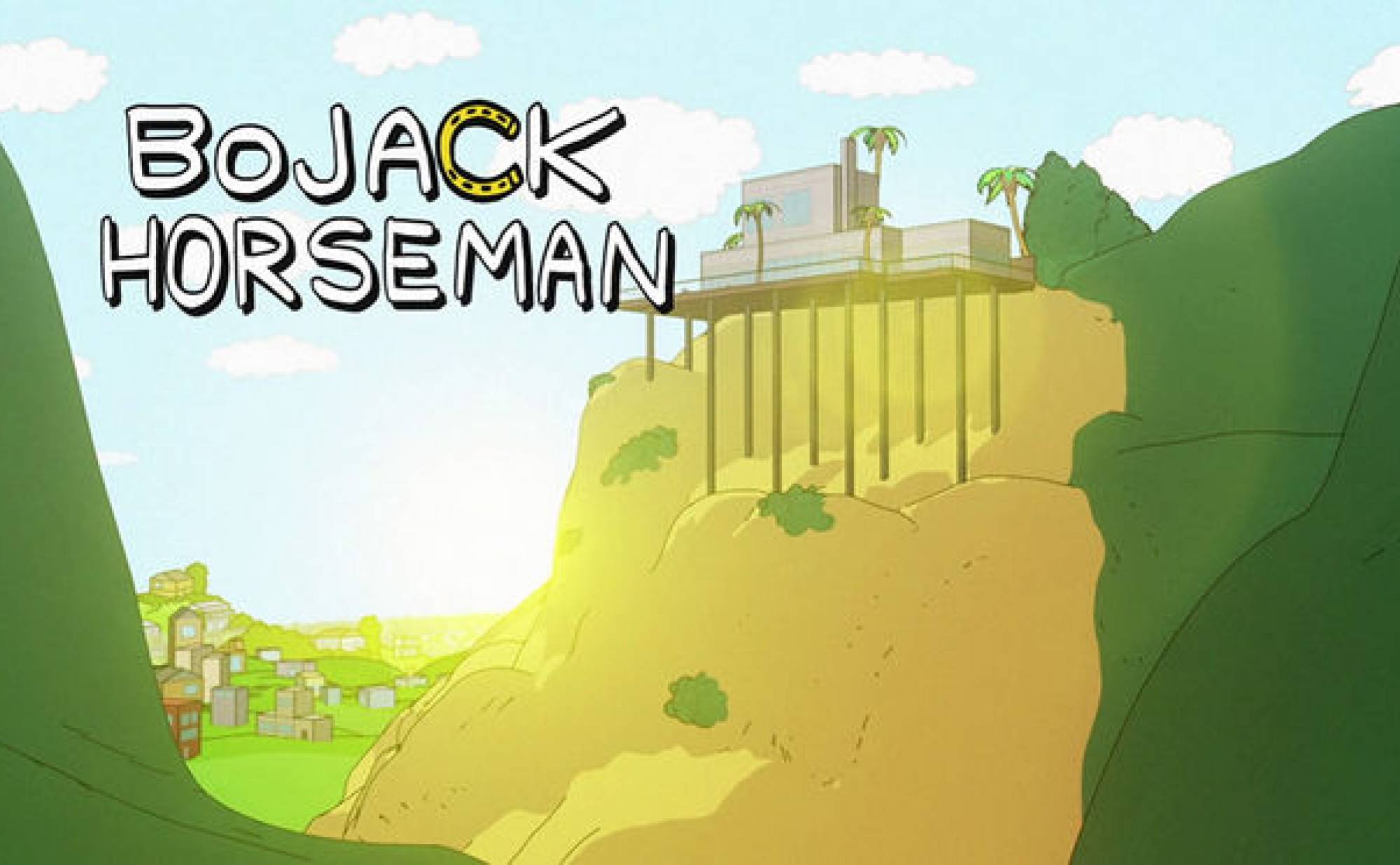 BoJack's house, much like his life, is in a precarious position.