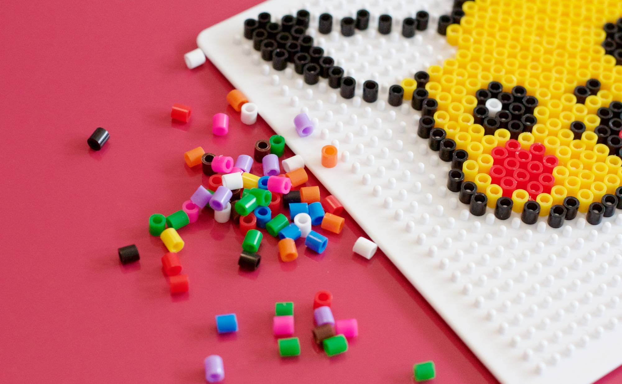 Pikachu perler bead design