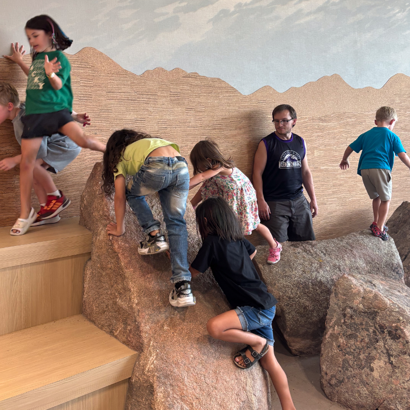 Kids on Boulders